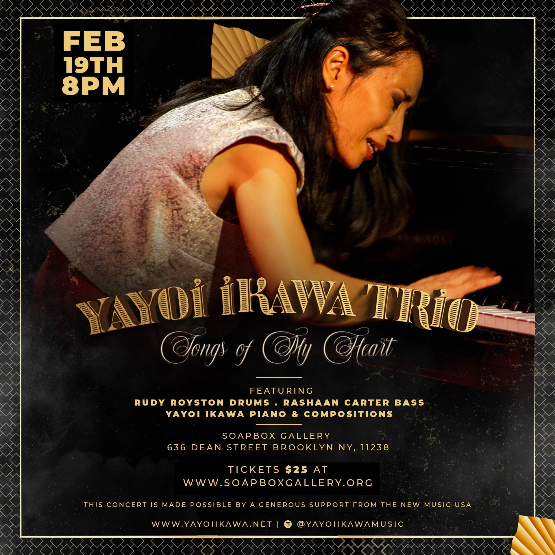 The Yayoi Ikawa Jazz Piano Trio Songs of my heart — Soapbox Gallery